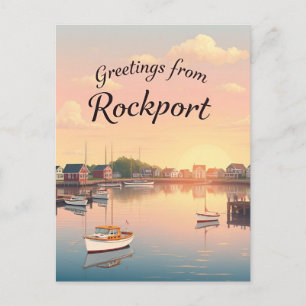 Carte Postale Rockport, Massachusetts – Scènes de port vintage