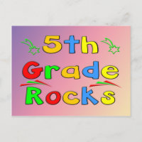 Carte postale Rocks de 5e année
