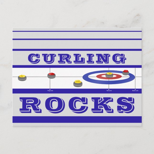Carte Postale Rocks de curling (Devant)