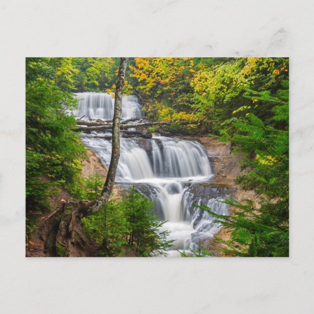 Carte Postale Rocks National Lakeshore, Sable Falls (Devant)