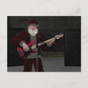 Carte Postale Rockstar Père Noël