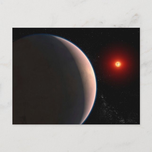Carte Postale Rocky Exoplanet Gj 486 B Orbitant Une Étoile Naine (Devant)