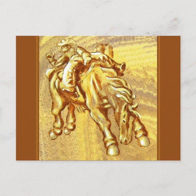 Carte Postale Rodeo Cowboy par Mark Edward Westerfield (Devant)