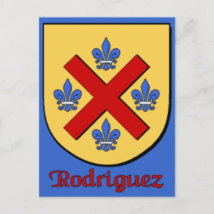 Carte postale Rodriguez Family Shield