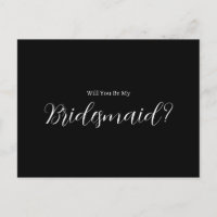 ROE Noir & Blanc Simple Bridesmaid