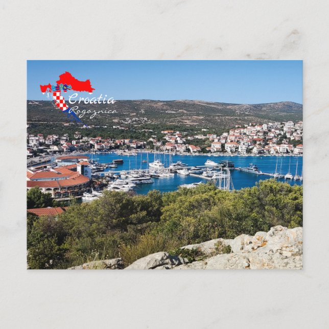 Carte Postale Rogoznica, Croatie | Dalmatie | Mer Adriatique (Devant)