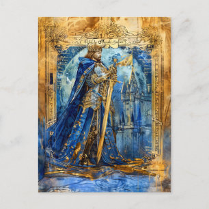 Carte Postale Roi Arthur, légendaire roi celtique de Camelot