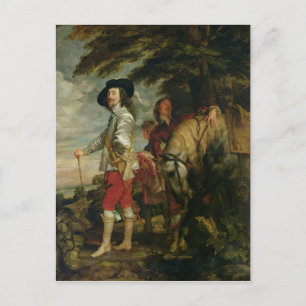 Carte Postale Roi Charles Ier d'Angleterre chasse, vers 1635
