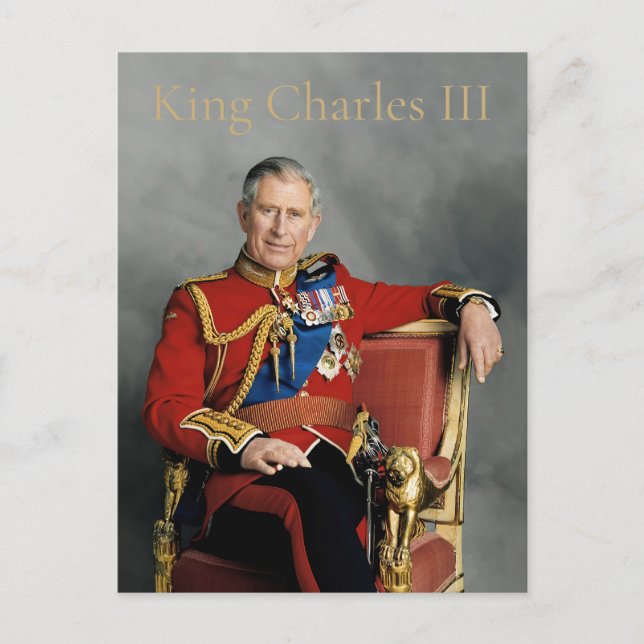 Carte Postale Roi Charles III (Devant)
