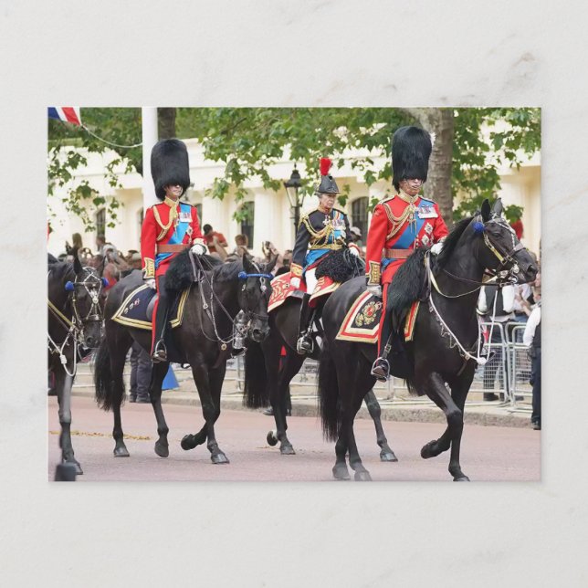 Carte Postale Roi Charles, Prince Edward, Princess Anne  (Devant)
