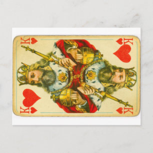 Carte Postale Roi de coeur victorien