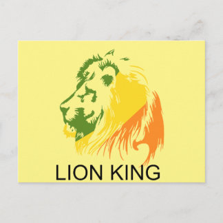CARTE POSTALE ROI DE LION