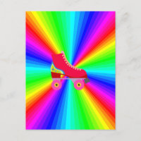 Rollerskate Sur Spectre De Couleurs Radial