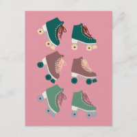 Rollerskates Vert rose