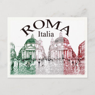 Carte Postale Roma bloquées