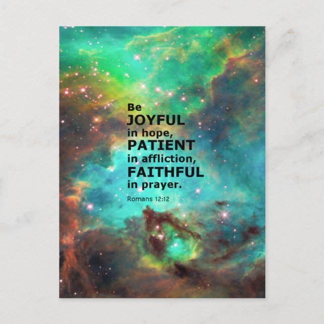 Carte Postale Romains 12:12 (Devant)