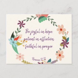 Carte Postale Romains 12:12