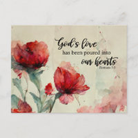 Romains 5:5 La Bible Amoureuse de Dieu Verse Fleur