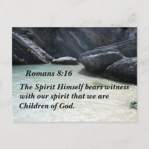 Carte Postale Romains 8:16 L'Esprit lui-même témoigne