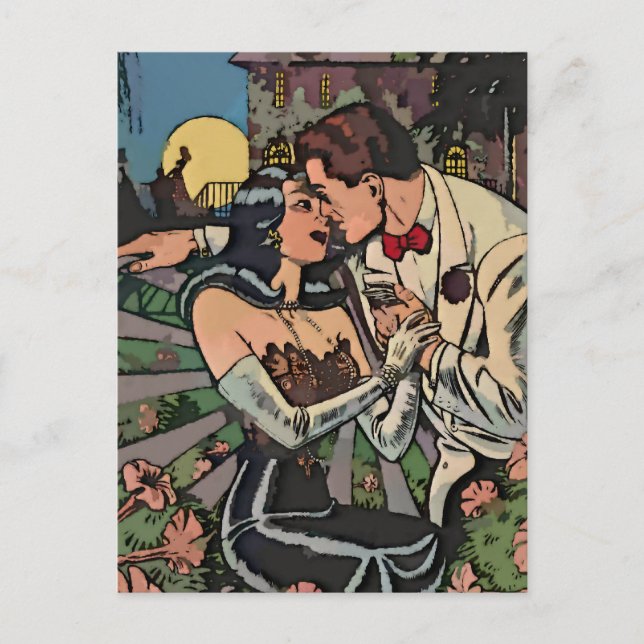 Carte Postale Romance au clair de lune (Devant)
