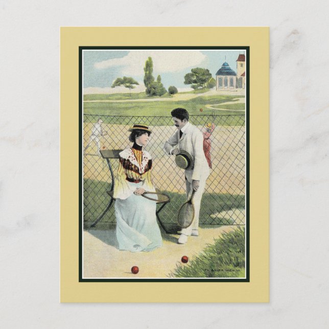 Carte Postale Romance au court de tennis partie 1 (Devant)