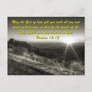 Carte Postale Romans 15:13, Sunrise Postcard