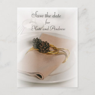 Carte postale romantique de sauvegarde de date