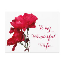 Romantique Happy Valentine rouge fleurs de rose fl
