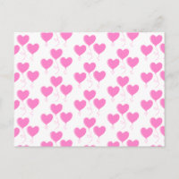 Romantique Motif de ballons de coeur rose.