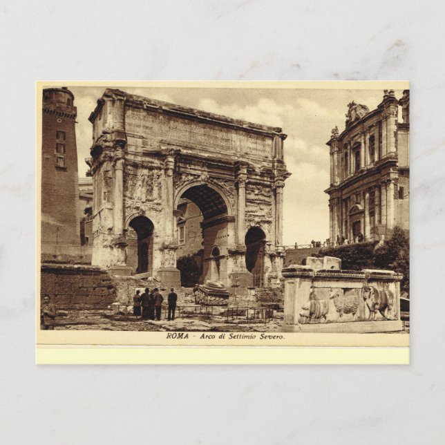 Carte Postale Rome, Arc de Septimus Severus (Devant)