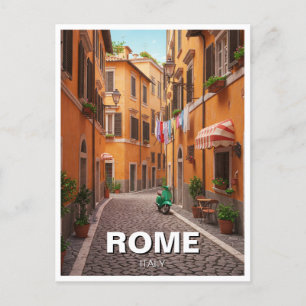 Carte Postale Rome Cobblestone rue Italie