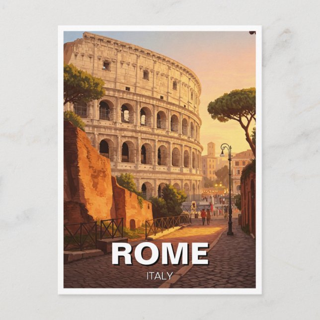 Carte Postale Rome Colisée Italie (Devant)