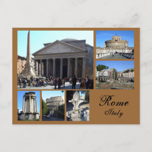 Carte Postale Rome Collage