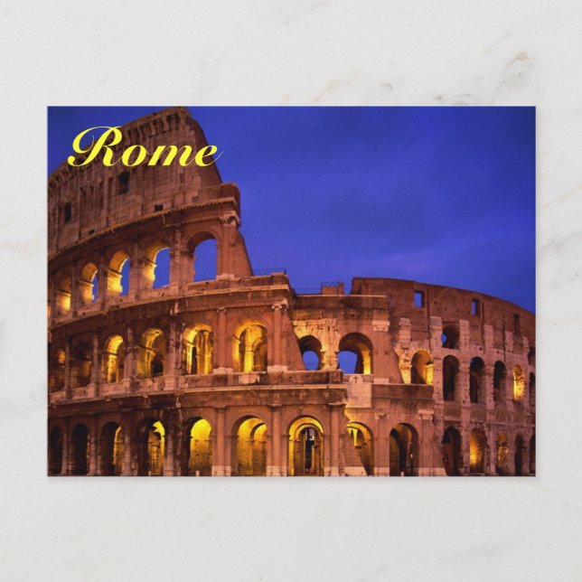 carte postale rome colosseum (Devant)