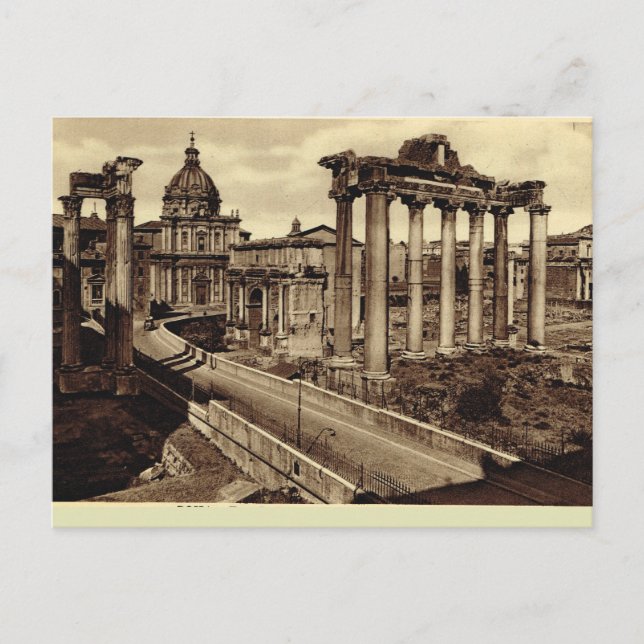 Carte Postale Rome, Forum romain (Devant)