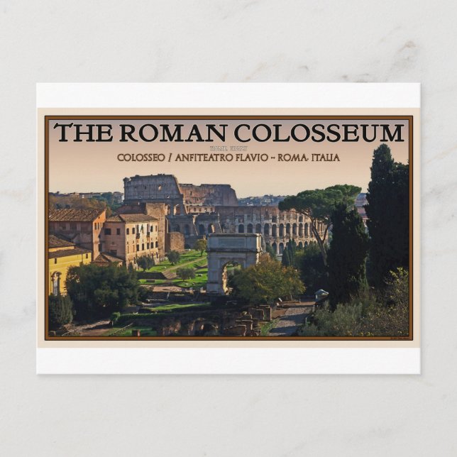 Carte Postale Rome - Forum romain et Colisée (Devant)