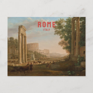 Carte Postale Rome Italie Voyage Antique Colisée Renaissance