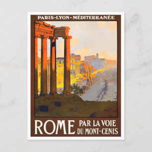 Carte Postale Rome Italie voyage vintage