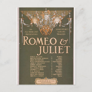 Carte Postale Romeo & Juliet, Théâtre rétro 'Liebler & Co'