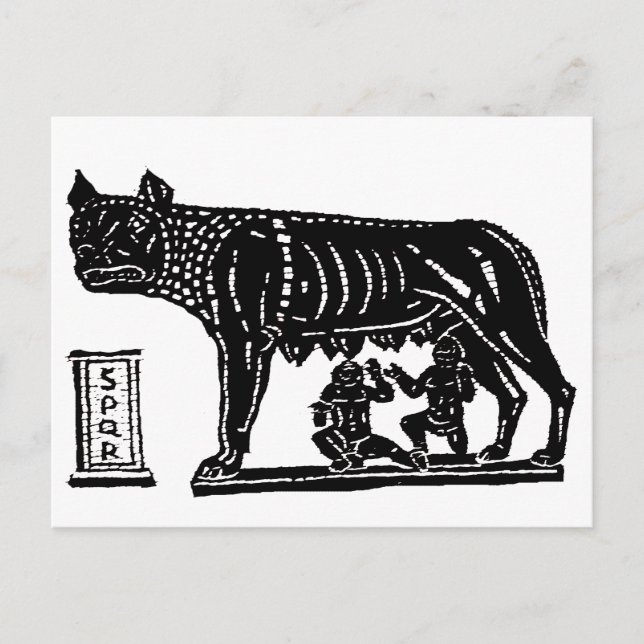 Carte Postale Romulus et la mythologie romaine de Remus (Devant)