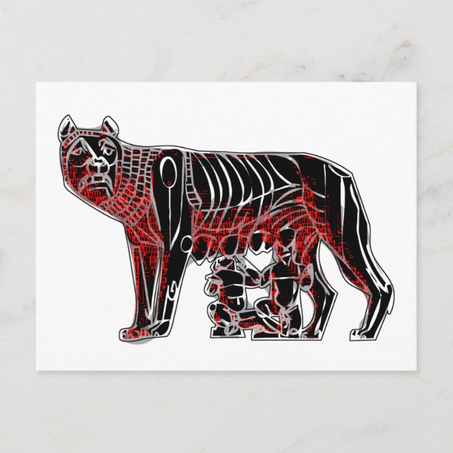 Carte Postale Romulus et Remus (Devant)