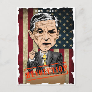 CARTE POSTALE RON PAUL 2012