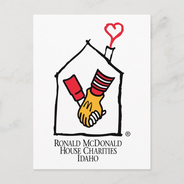 Carte Postale Ronald McDonald Hands (Devant)