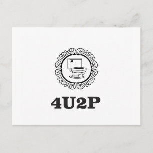 Carte Postale rond pour que vous fassiez pipi
