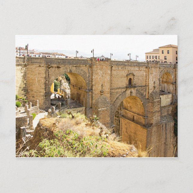 Carte Postale Ronda. Vue sur le pont de Puente Nuevo. (Devant)