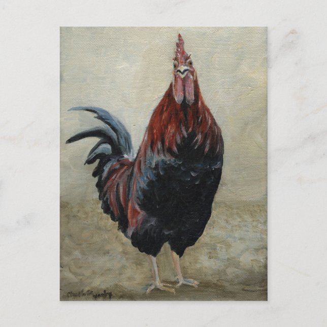 Carte postale Rooster Attitude Art (Devant)