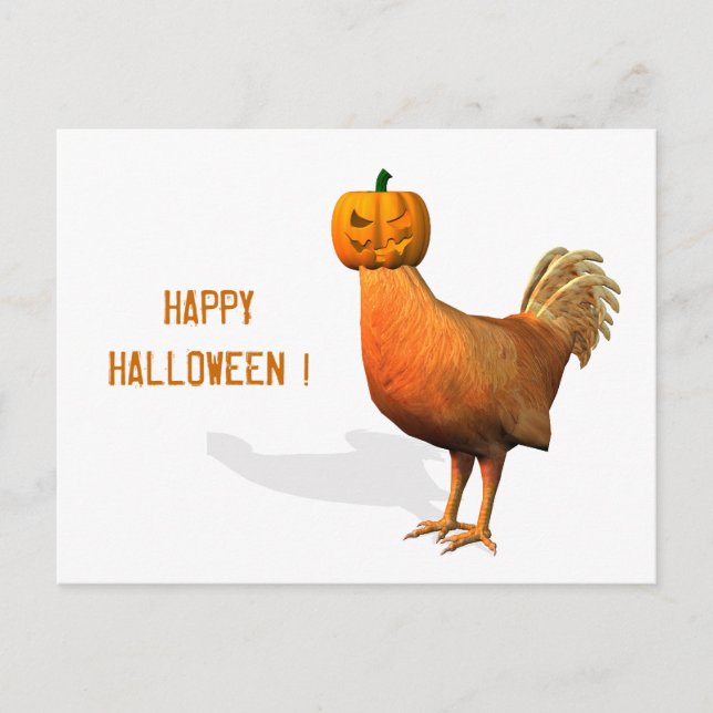 Carte Postale Rooster d'Halloween (Devant)