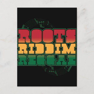 Carte Postale Roots Riddim Reggae