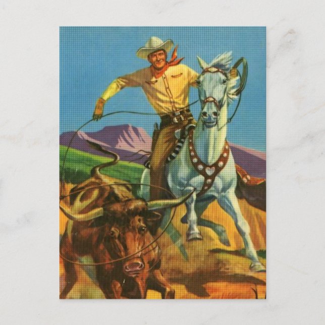 Carte Postale Roping a Steer (Devant)