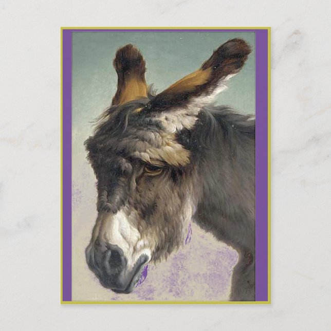 Carte Postale Rosa Bonheur, La Tête d'un Âne, Beaux-Arts,  (Devant)